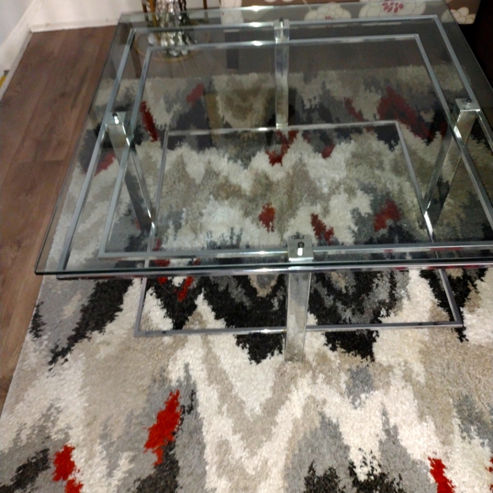 Classic Antique Glass Coffee Table